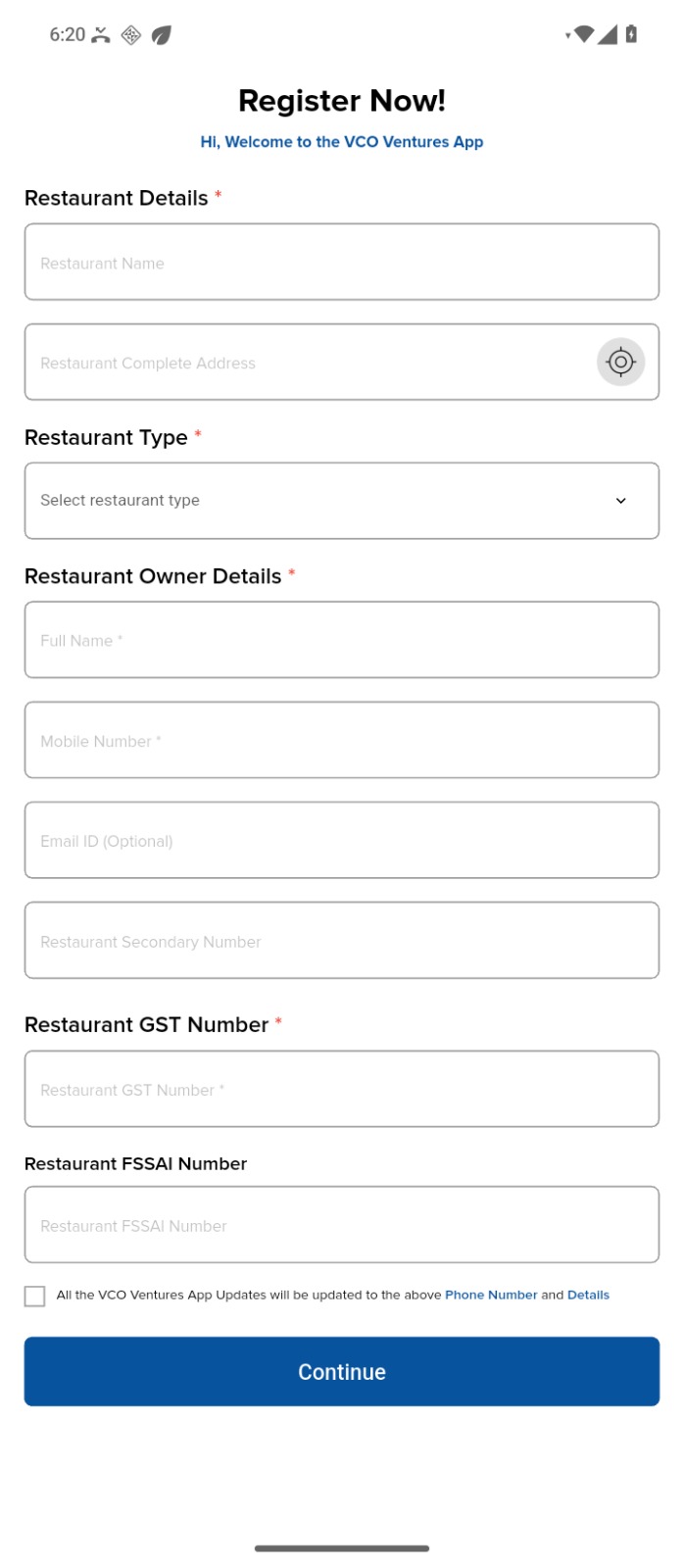App Screen